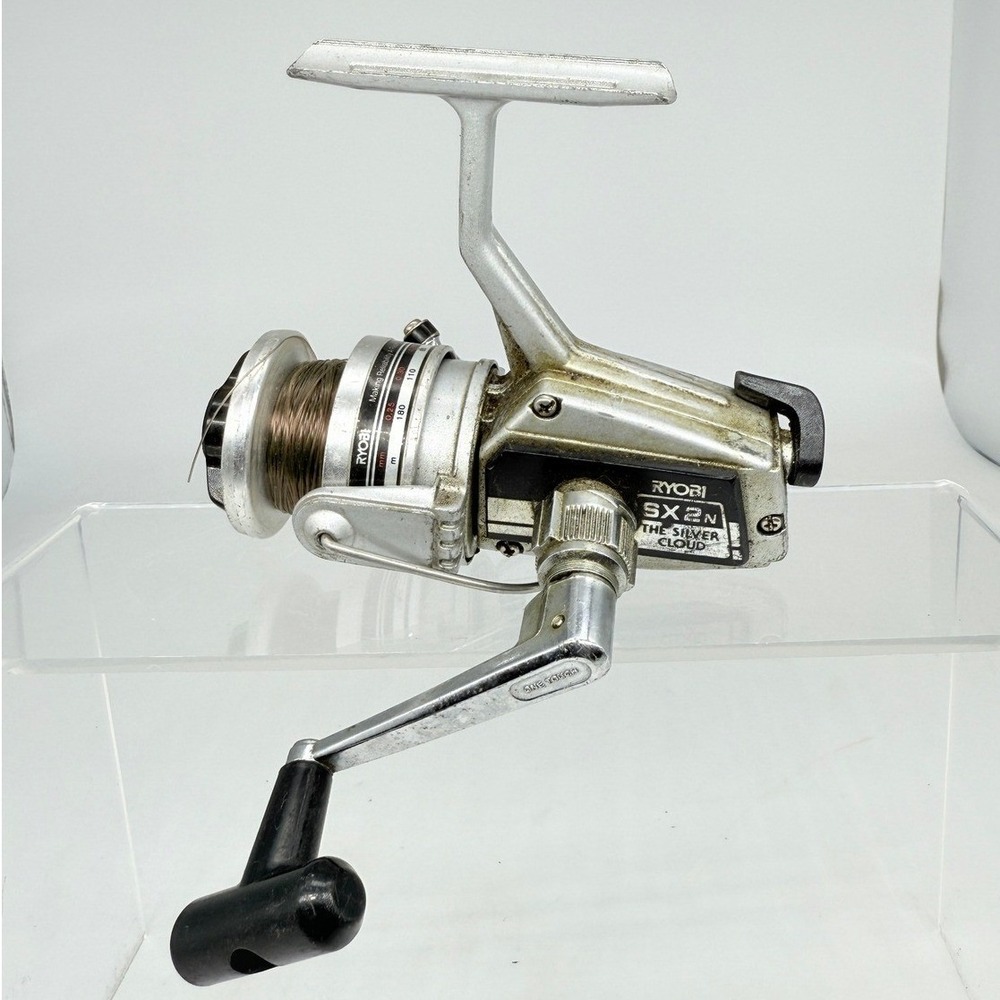 Vtg Ryobi SX2N Silver Cloud Spinning Fishing Reel Made in Japan